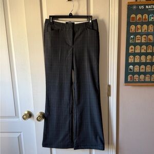 A6 Body Charcoal Checkered Trousers